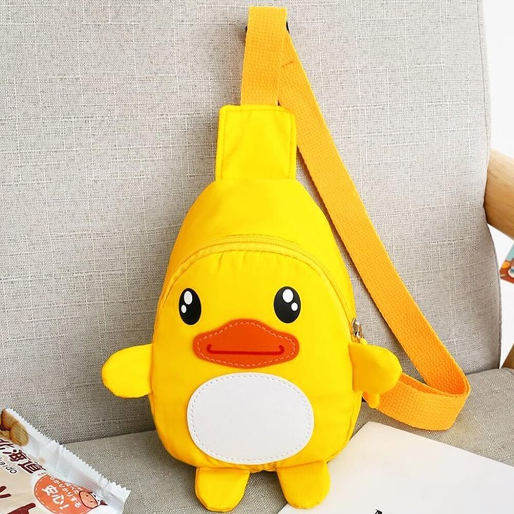 Cartoon Duck Sling Bags Nylon Shoulder Backpack CrossBody Backpack Casual Daypac - Picture 5 of 7